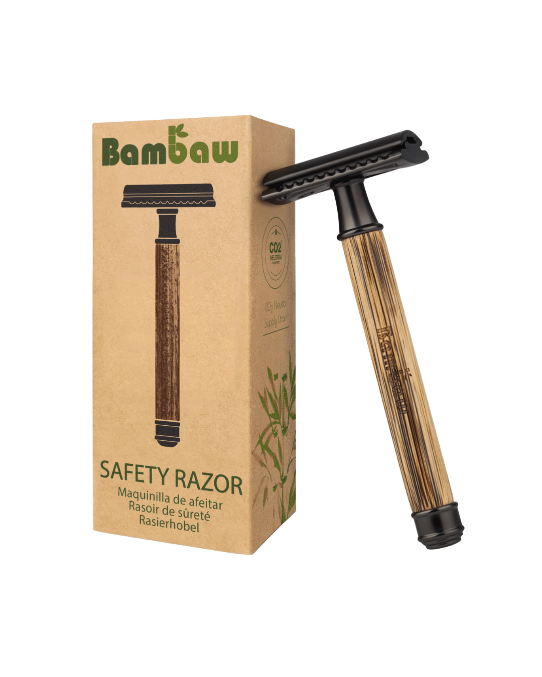 Bamboo Safety Razor | Slim Dark